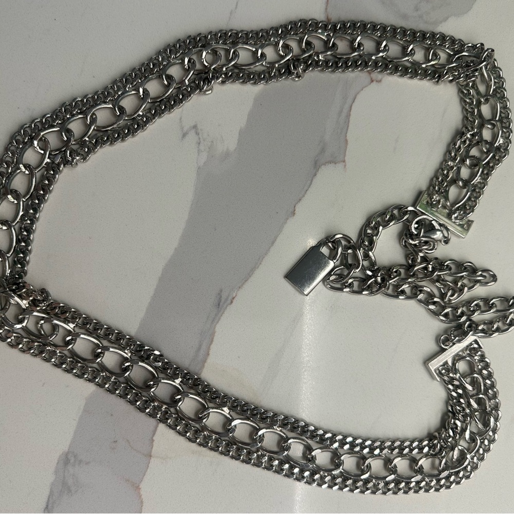 Silver Chain Belt